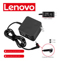 GENERICO - Cargador Genérico Lenovo 20V 3-25A 65W Retráctil