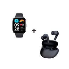 XIAOMI - Kit Redmi Watch 3 ACTIVE y Audífono Buds 4 ACTIVE Negro