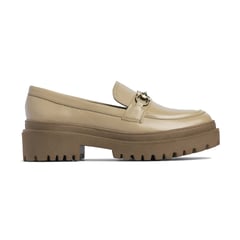 M'ANDINA - Mocasines de cuero Vienna Beige