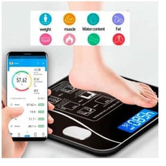 SMA - Balanza bluetooth inteligente peso corporal bascula smart scale