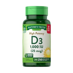 NATURE'S TRUTH - Vitamina D3 1000 IU (25 mcg) - 250 Softgels