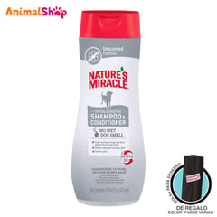 NATURES MIRACLE - Shampoo Perro Nature'S Miracle 2 En 1 Hipoalergénico 473Ml