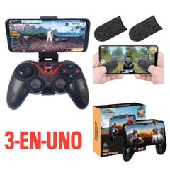 OEM - Combo Gamer 3 en 1 Mando Joystick Inalámbrico y Gatillo W11 y Dedales