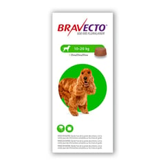 BRAVECTO - 10 a 20kg Antipulgas para perros en tableta