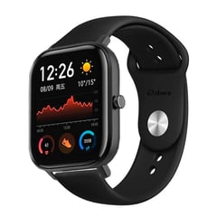 GENERICO - Correa Compatible Con Amazfit GTS Negro Broche 20mm