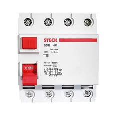 STECK - INTERRUPTOR DIFERENCIAL 4P 63A 400V 30MA