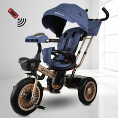 BABY - Triciclo Giratorio 3 en 1 "CROSS" Blue