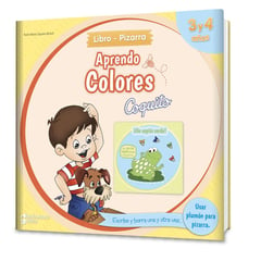 EDICIONES COQUITO - Libro Pizarra Coquito Aprendo colores Tapa dura Plumon