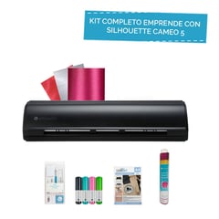 SILHOUETTE - KIT COMPLETO EMPRENDE CON CAMEO 5 NEGRA