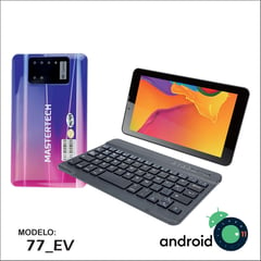 MASTERTECH - TABLET 7'' 3G 77-EV TECLADO INALAMBRICO 16GB ANDROID 11- MORADO