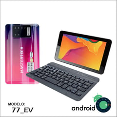 MASTERTECH - TABLET 7'' 3G 77-EV TECLADO INALAMBRICO 16GB ANDROID 11- ROSADO