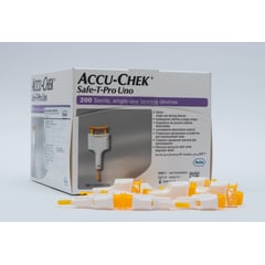 ACCU CHEK - LANCETA DESCARTABLE RETRACTIL SAFE T PRO UNO -