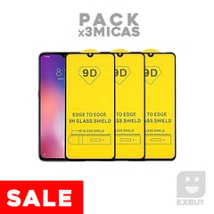 GENERICO - Pack x3 Mica Vidrio 9D 21D para Samsung Galaxy A53