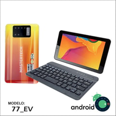 MASTERTECH - TABLET 7'' 3G 77-EV TECLADO INALAMBRICO 16GB ANDROID 11- AMARILLO