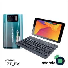 MASTERTECH - TABLET 7'' 3G 77-EV TECLADO INALAMBRICO 16GB ANDROID 11- VERDE