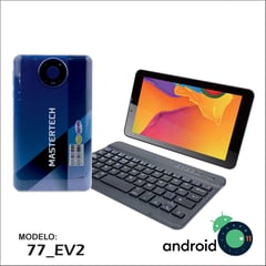 MASTERTECH - TABLET 7'' 3G 77-EV TECLADO INALAMBRICO 16GB ANDROID 11- AZUL