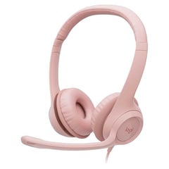 LOGITECH - Audífono H390 USB Call Center Cancelación de Ruido - Rosa