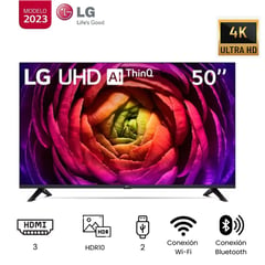 LG - Televisor 50 LG UHD TV 4K SMART ThinQ AI 50UR7300PSA (2023)