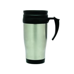 GENERICO - JARRO MUG METALICO CON MANGO COLOR NEGRO