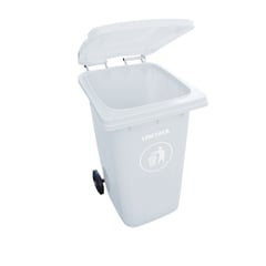 LIMCOFER - Contenedor de basura 240 Litros Blanco