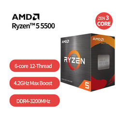 AMD - PROCESADOR AMD RYZEN 5 5500, 3.60 / 4.20 GHZ,16MB L3,100-100000457BOX