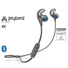 JAYBIRD - Auricular Bluetooth X4 deportivo 8 Horas - Silver