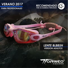 GRAVITAL - Lentes de Natación Torneo Rosado