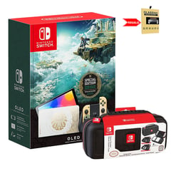 Consola Switch OLED Zelda Tears of the Kingdom - Estuche - Mica