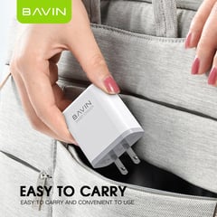 BAVIN - PC829 CARGADOR INTELIGENTE DUAL USB CABLE C