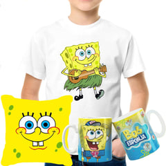 GENERICO - Pack regalo bob esponja - unisex blanco