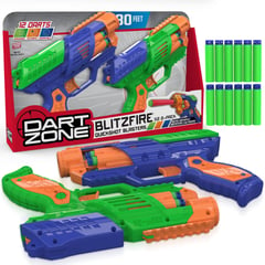 DART ZONE - Blitzfire Tiro Rápido Blaster X2