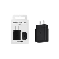 SAMSUNG - ADAPTADOR DE 25W PARA GALAXY A25 A35 A55 S23 S24 -NEGRO