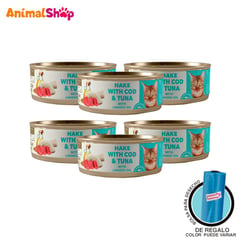 AMITY - Comida Húmeda Gato Esterilizad Merluza Atún 80 Gr 6Un