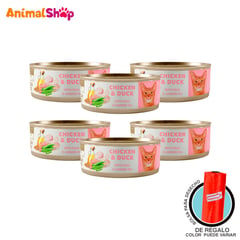 AMITY - Comida Húmeda Gato Adulto Pollo Y Pato 80 Gr 6Un