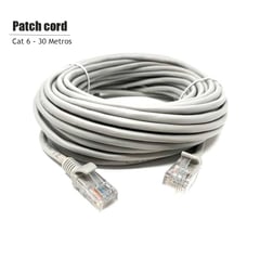 GENERICO - Cable de red Patch cord Utp Cat 6 30 Metros