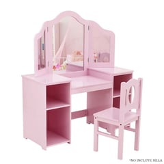 DIBA MUEBLES - Tocador Infantil Analu Rosado -