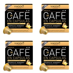 VIAGGIO ESPRESSO - Pack Viaggio Vaniglia: 40 cápsulas de café para el sistema Nespresso® original