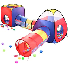 EVERBEST - Carpa Circuito 4 En 1 Doble Túnel Juego Para Niños