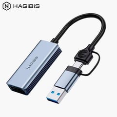 HAGIBIS - Capturadora De Video Usb 3.0 Tipo C 1080p 60fps Pc Celulares