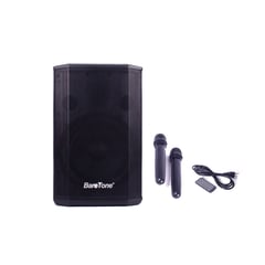 BARETONE - Parlante profesional MAX-B8 con batería, USB BT 2 micrófonos