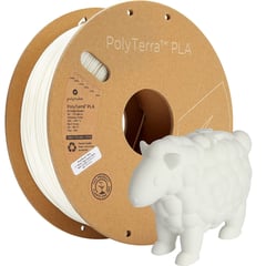 POLYMAKER - Filamento Polyterra PLA Blanco Algodón 175mm 1Kg