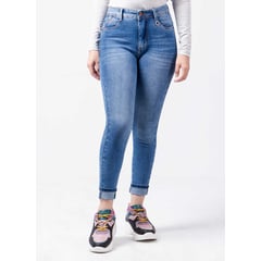 SQUEEZE - Pantalon Moda Denim Stretch Rebekha Mujer