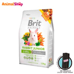 BRIT - Comida Para Conejo Animals Rabbit Junior 1.5 Kg