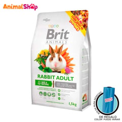 BRIT - Comida Para Conejo Adulto Animals Rabbit Adult 1.5 Kg