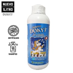 GENERICO - Shampoo Doky’s® AntiPulgas para Perros Gatos Mascotas 1Litro