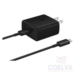 SAMSUNG - Cargador de Pared de Carga Súper Rápida USB-C de 45 W - Negro