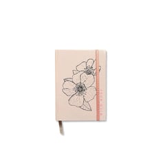 WATERVIOLET - CUADERNO BOLSILLO - FLOR WILD ROSE - ROSADO - TAPA DURA A6