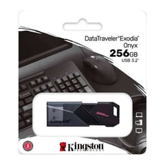 KINGSTON - Memoria Flash Usb De 256 Gb 3.2 Exodia Onix Negra