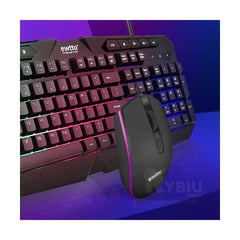 RYBIU IMPORT - Teclado y Mouse Gamer con Luces Led