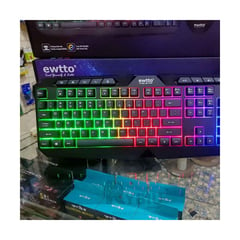 RYBIU IMPORT - Mouse y Teclado EWTTO Gamer con Luces de Neon